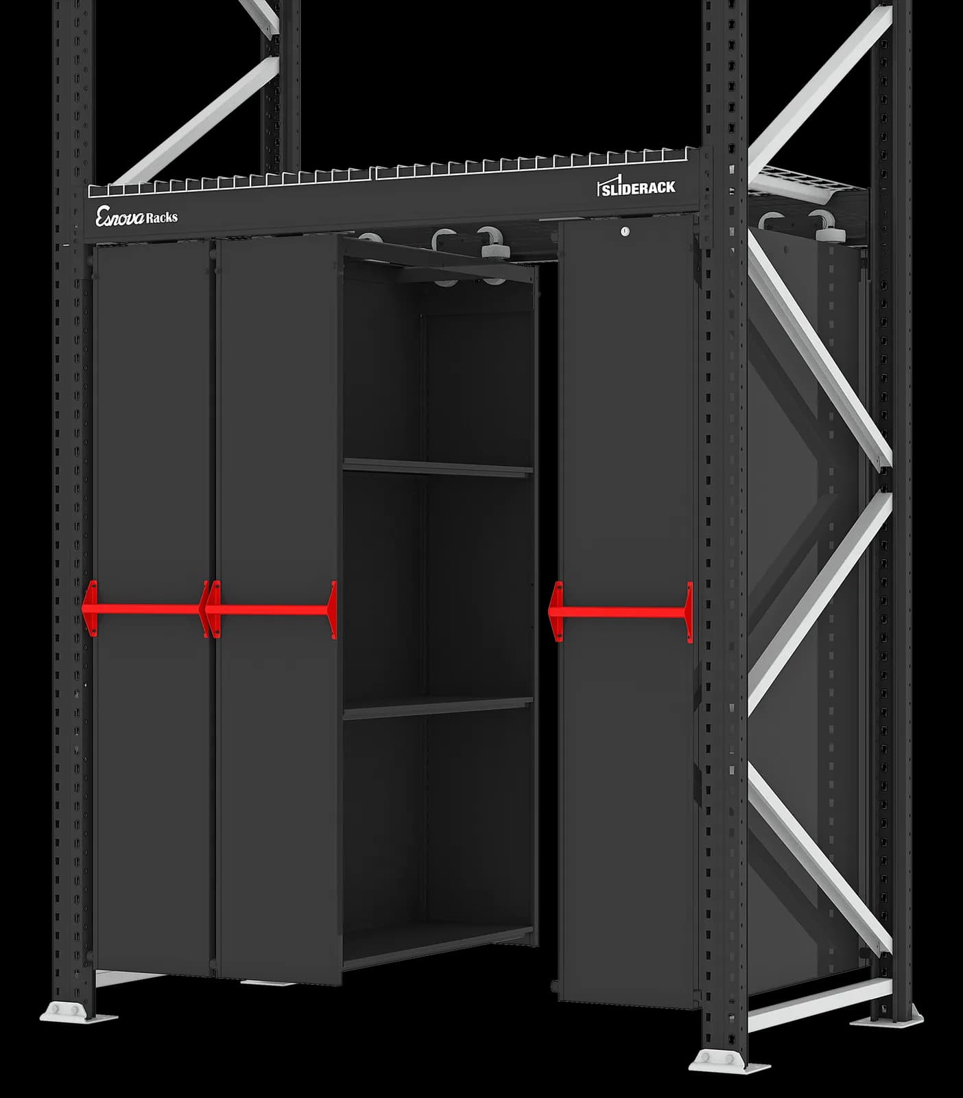 Estantería deslizante Sliderack 1825 × 370 · 2 Niveles - vista 4