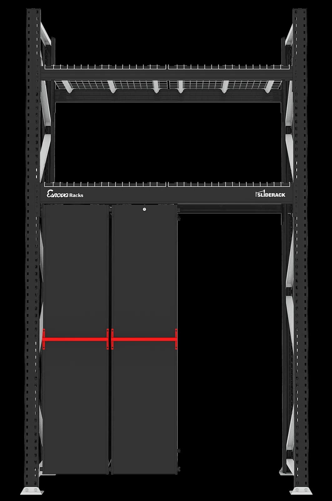 Estantería deslizante Sliderack 1825 × 470 · 2 Niveles - vista 2