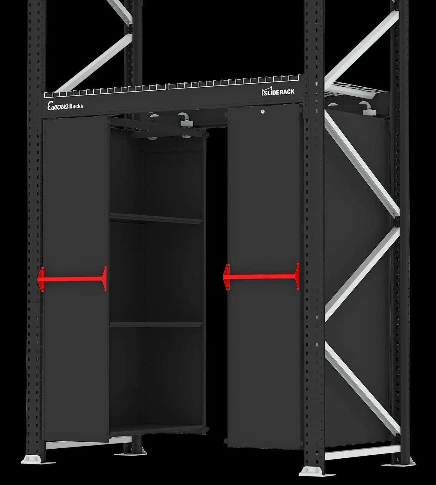 Estantería deslizante Sliderack 1825 × 470 · 2 Niveles - vista 4