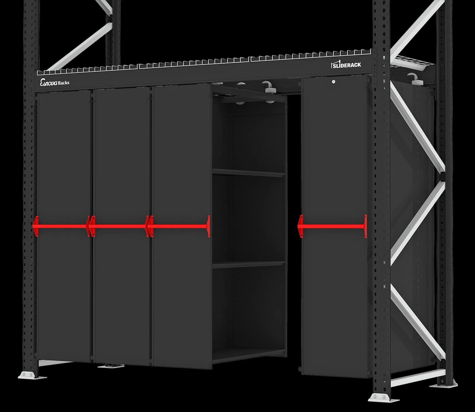 Estantería deslizante Sliderack 2700 × 470 · 2 Niveles - vista 4