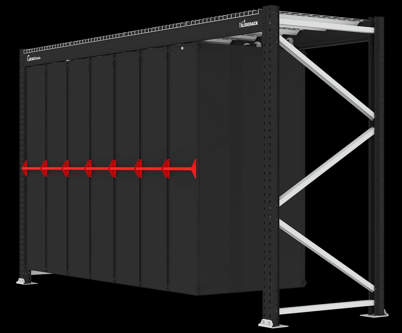 Sliderack 3600 × 370 - vista 3