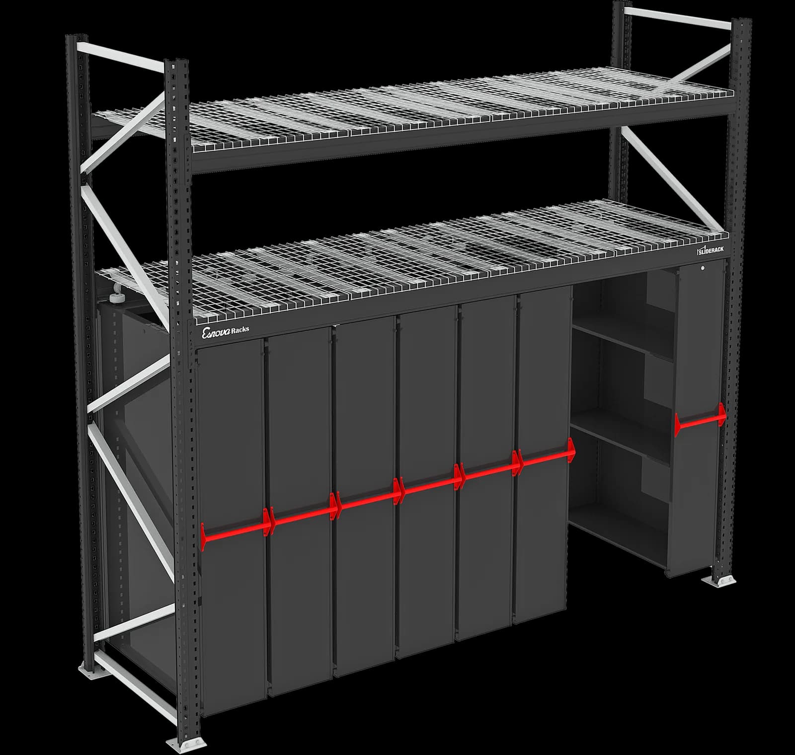 Sliderack 2 Niveles 3600 × 370